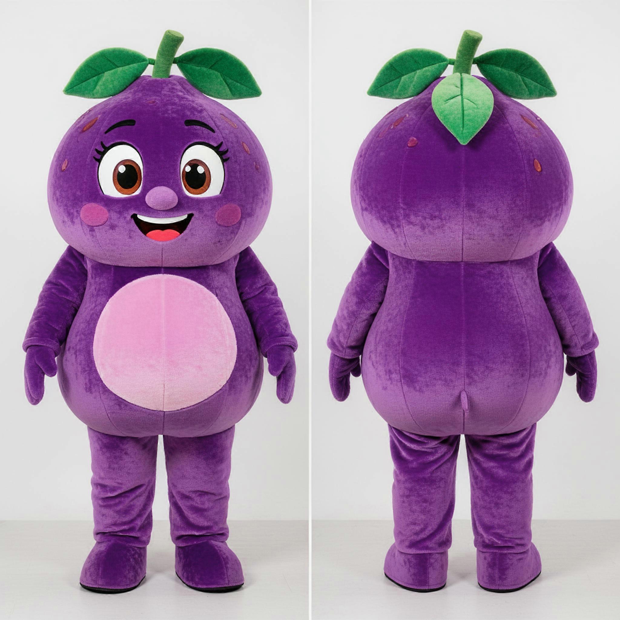 MASTICOT Vibrant Purple Grapefruit Mascot