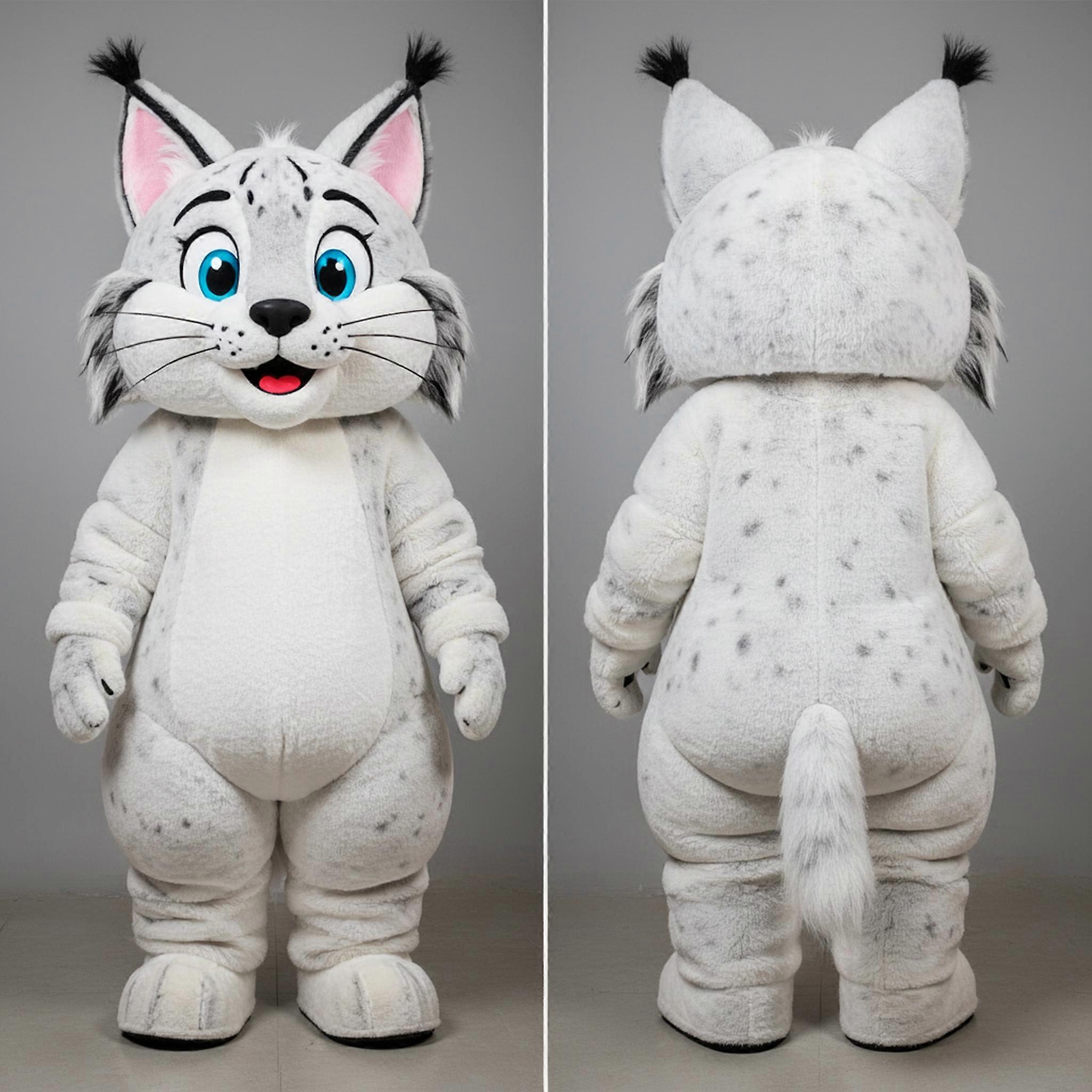 MASTICOT Snow White Cartoon Lynx Mascot