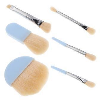 Mini Travel Makeup Brush Set for Women Portable Makeup Tools 5Sets