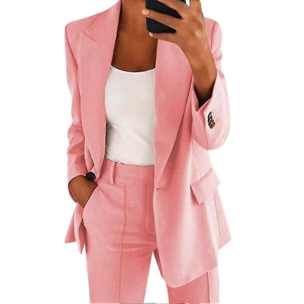 Femmes 2pce Light Suit Blazer + pantalon -aa
