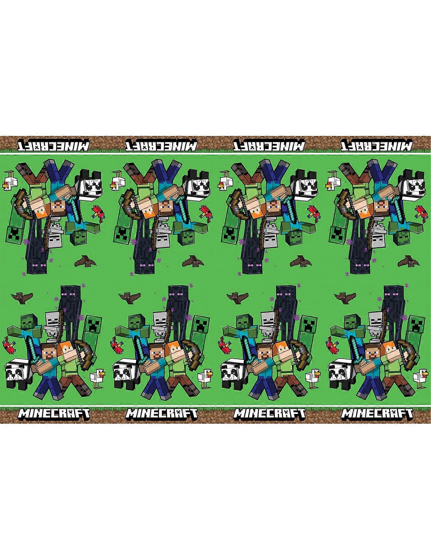 Nappe en plastical Minecraft 120X180cm