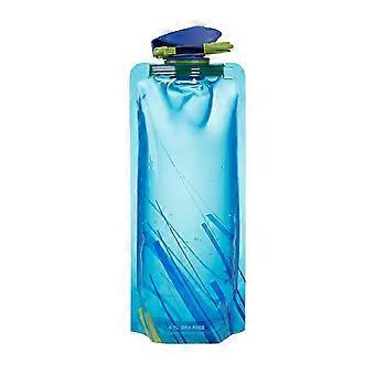 Reusable 700mL Sport Camping Water Bag Portable Folding Running Water Pack