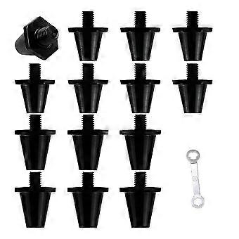 14 Pcs M5 Soccer Boot Studs SG Soccer Cleats Replacement Spikes with Wrench, Soccer Boot Cleats@O2