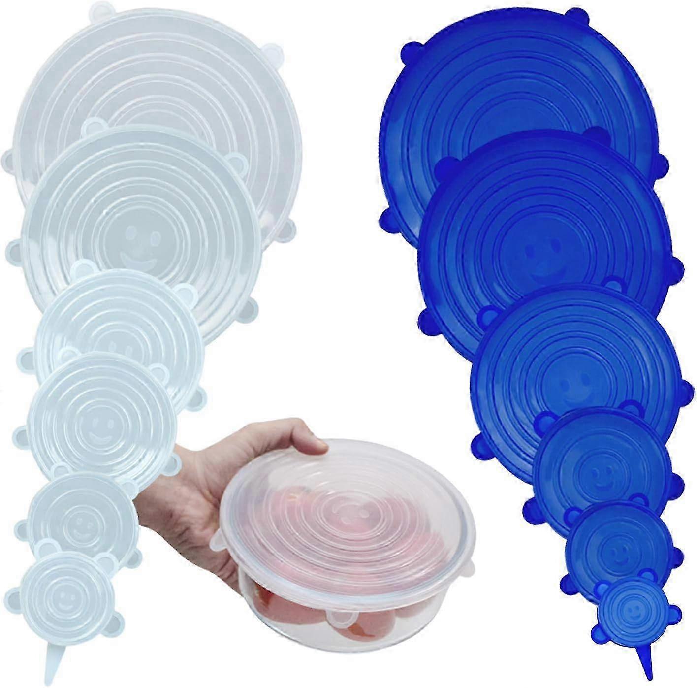 Stretchy Reusable Silicone Lid Set 12