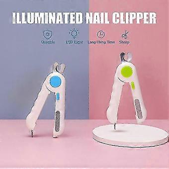 Krallenschere und -feile für Katzen und Hunde mit LED-Licht, rutschfestem Griff und Krallentrimmer – Gut