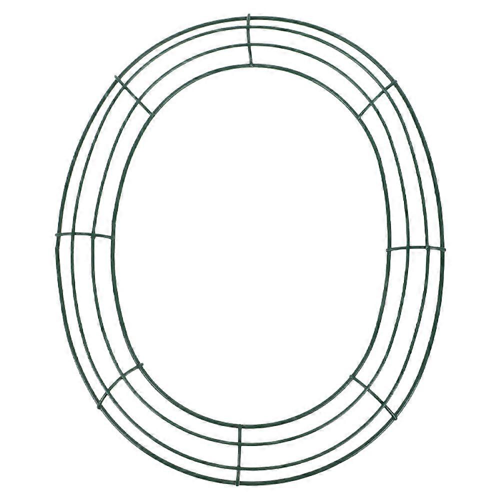 Green Easter Egg Wreath Frame for Craft Decoration Oval Iron Ring