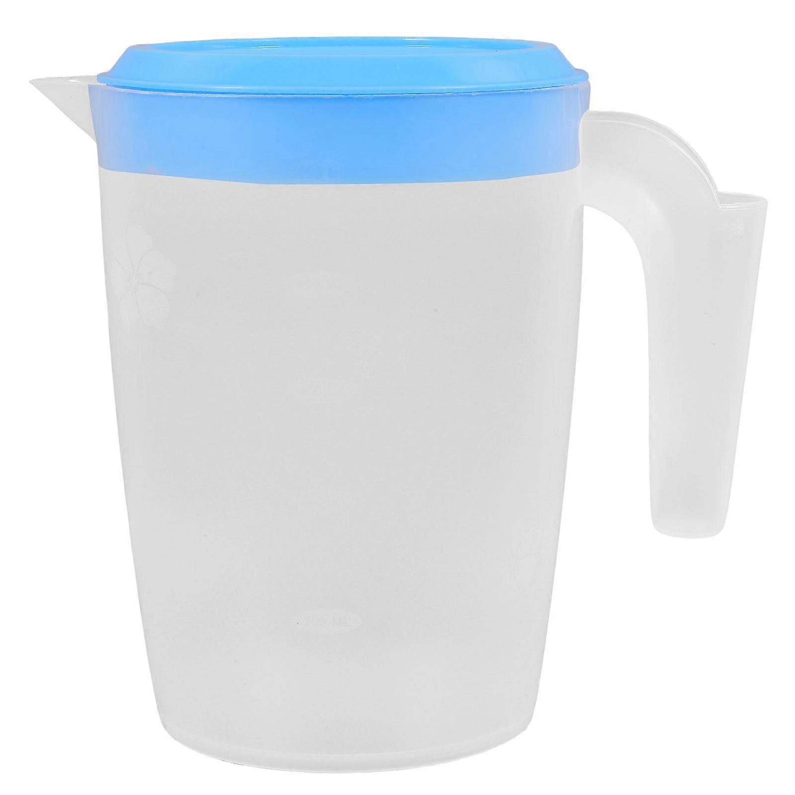 Juice Pitcher Blue Plastic Pitcher for Storage 4Pcs PP Material