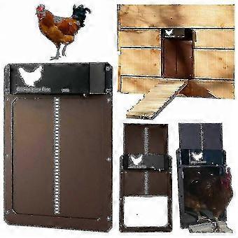 Automatic Chicken Coop Door with Light Sensor, Waterproof Battery-Powered Poultry Door Opener for Pets and Birds