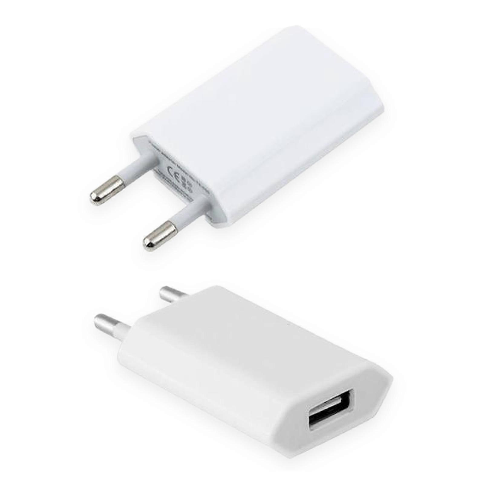 2 Pack Charger compatible with iPhone / Samsung etc. 5V / 1A