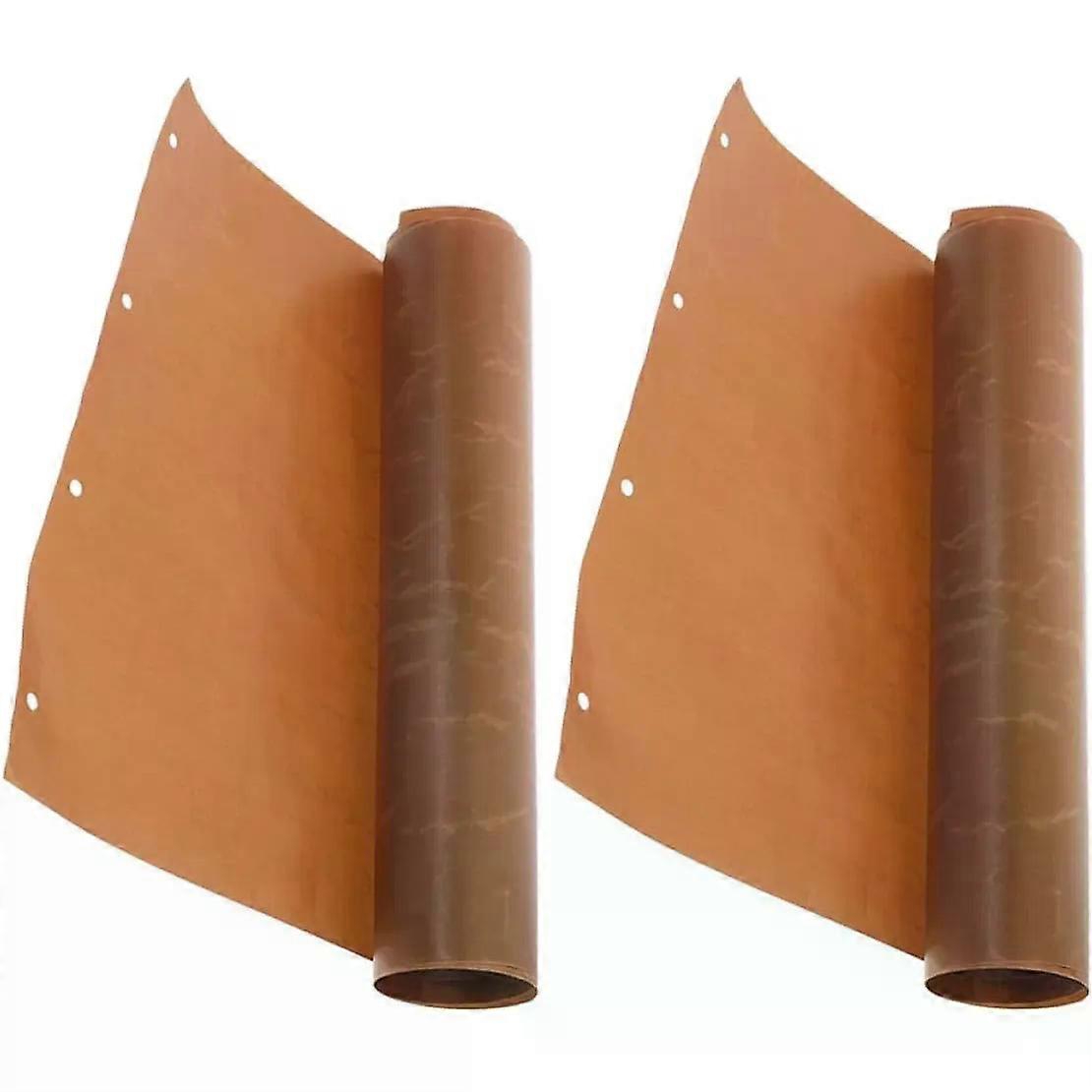 Baking Mat Pizza Peel Cloth, 2 Pack Brown High Temperature
