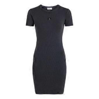 Calvin Klein Womens/Ladies Ribbed Logo Skinny Mini Dress