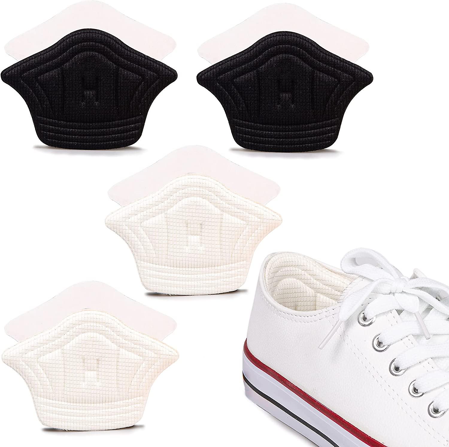 Pxcl 4 Pairs Oversized Shoe Heel Pad - Fits Almost Any Shoe - Self-adhesive With Strong, Cuttable Adhesive Pads - (5mm Mix).