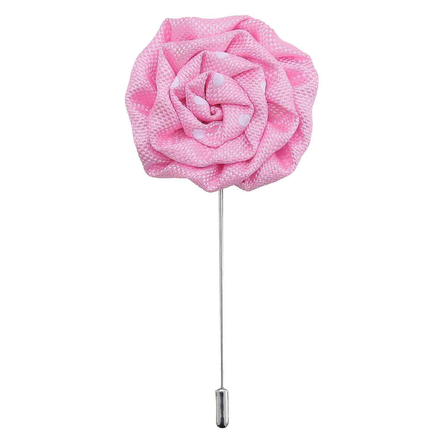 Light Blush Pink Polka Dot Lapel Pin