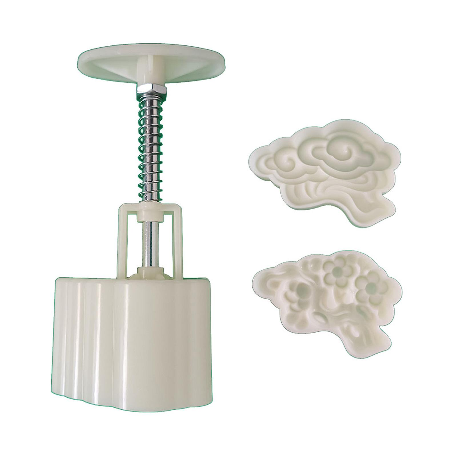 50g Mooncake Stamps Hand Pressure Tools Plastic Material Baking Accessories