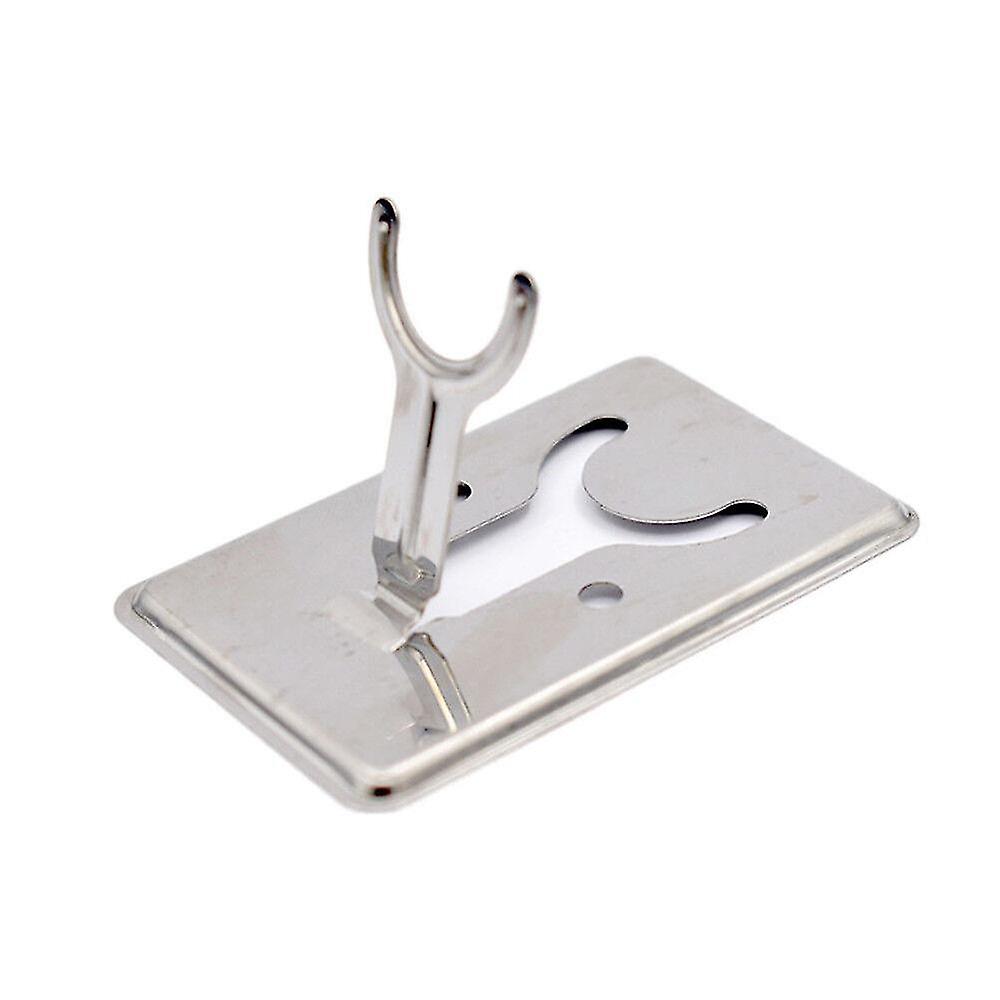Convenient Soldering Iron Frame Metal Support Stand Holder Base Welding Tools(silver)(1pcs)