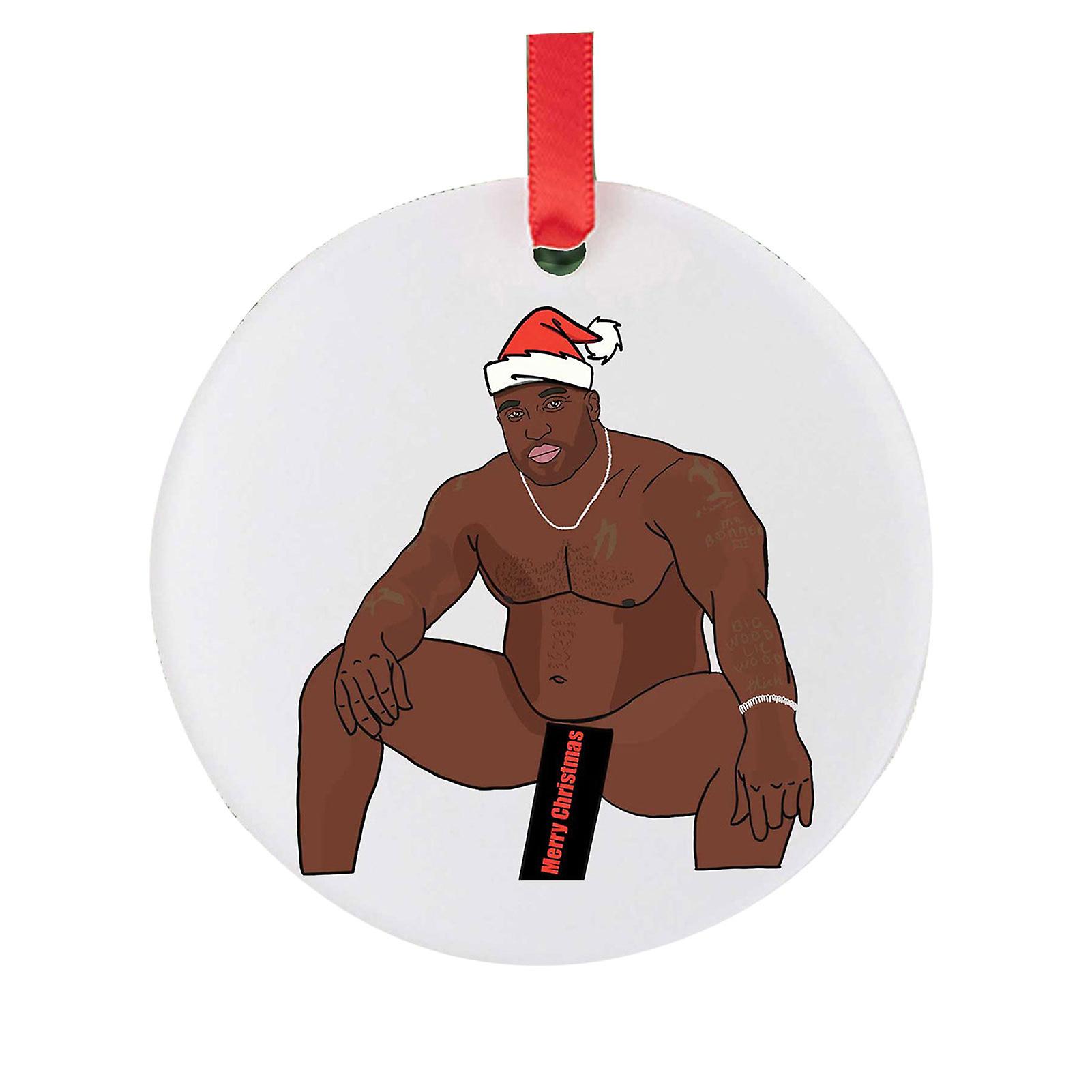 Strong Men Pattern Ornament Personalized Christmas Tree Decor