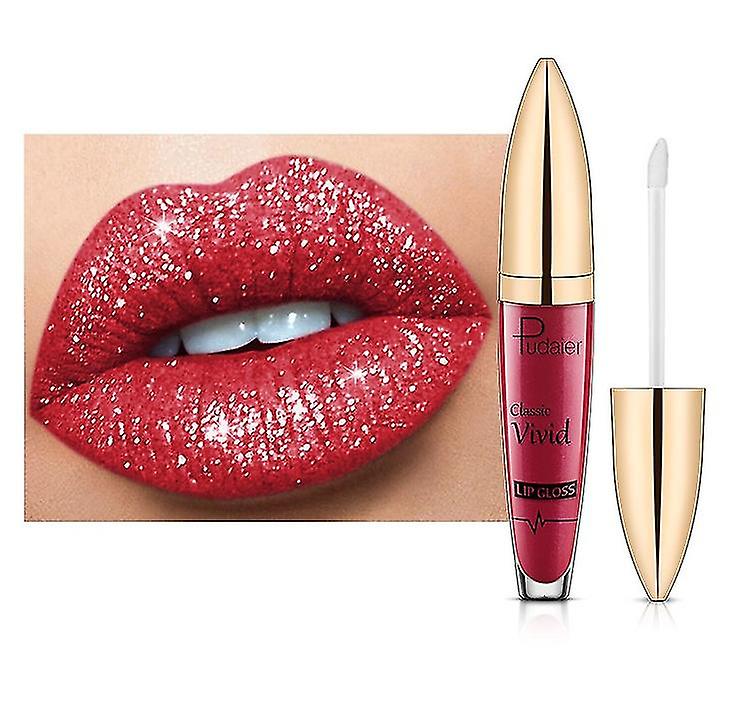 Glitter Liquid Lipstick Long Lasting Lip Set Kit Diamond Shiny Sparkle Waterproof Lipstick Lip Gloss
