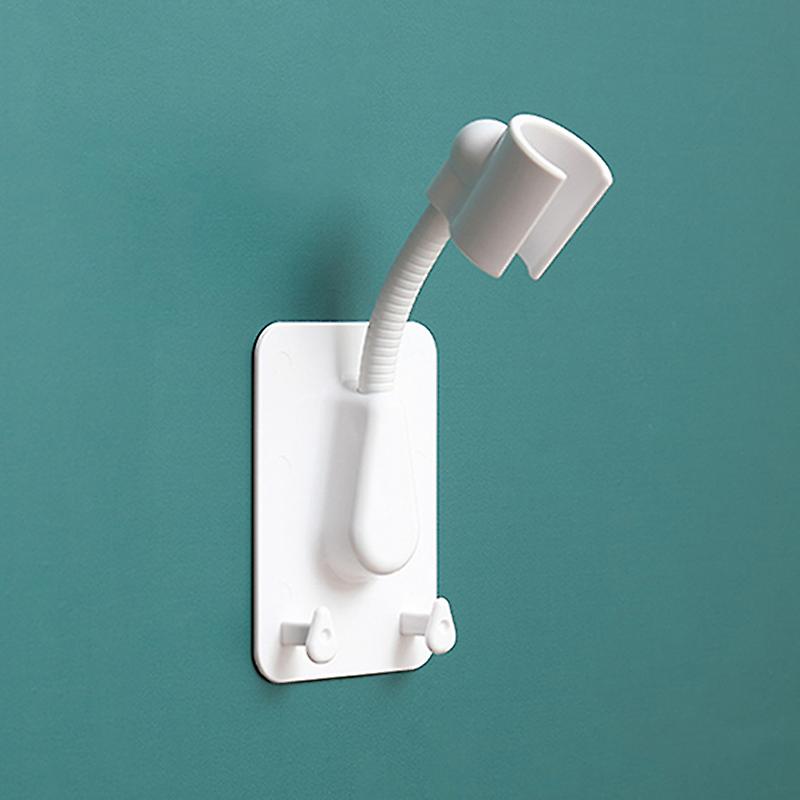 360 suihkupään pidike Säädettävä itseliimautuva kylpyhuonekiinnike 2 koukulla