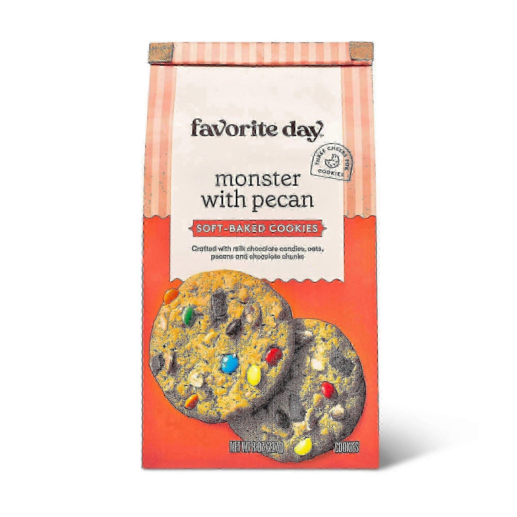 フェイバリットデイソフトベイクドモンスタークッキーとピーカンナッツ、8オンス