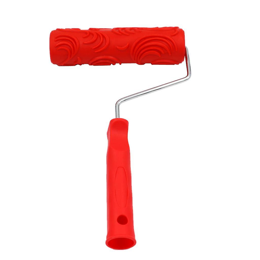 7-Inch Assorted Embossed Pattern Painting Roller with Plastic Handle 15