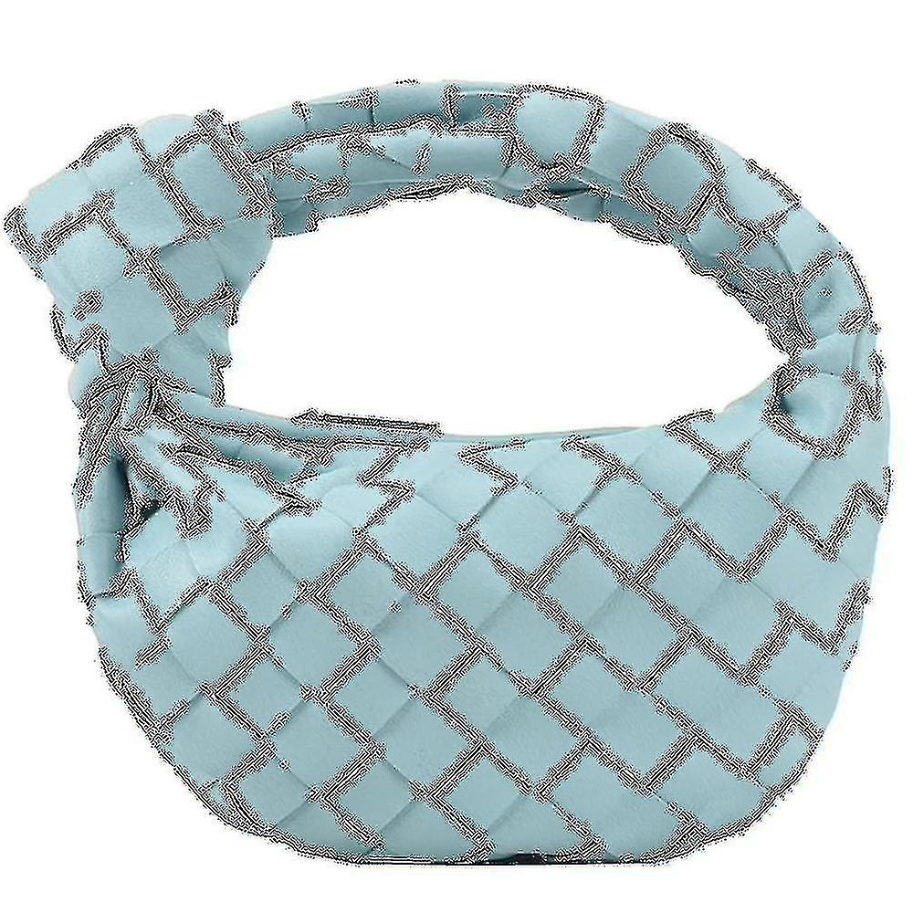 حقيبة يد منسوجة من جلد البولي يوريثان للنساء، حقيبة كتف كبيرة الحجم مضفرة