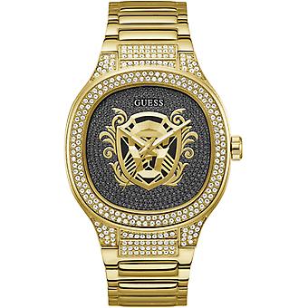 Guess watches gents kingdom Analog Men's Quartz Watch with Gold-Plated Stainless Steel Bracelet GW0565G1