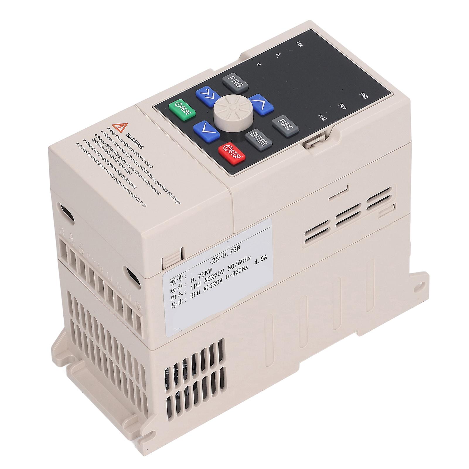 750W Variable Frequency Drive 1PH Input 3PH Output Motor Speed Control VFD AC220V