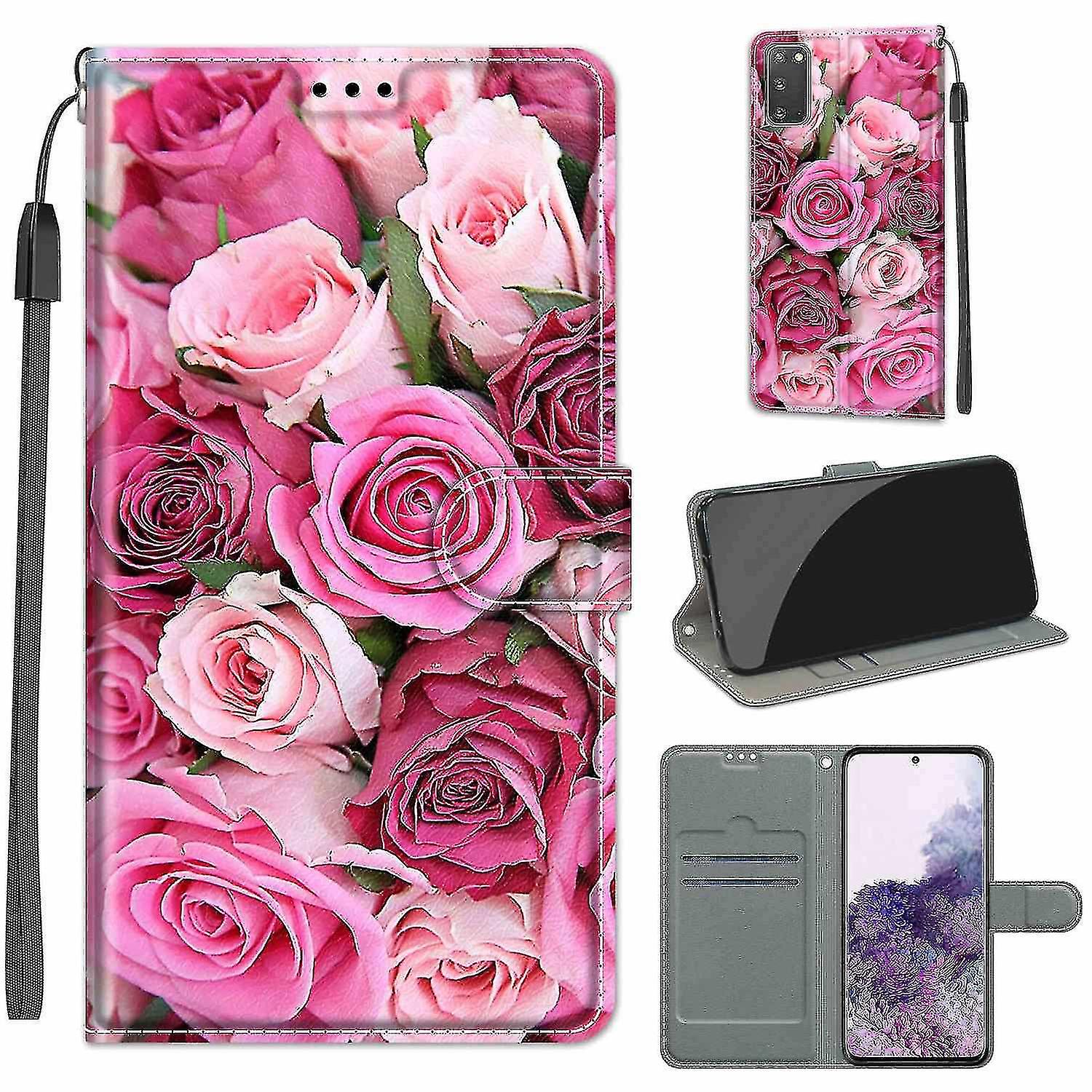 Compatible With Samsung Galaxy S20 Light Pink Rose Mobile Case