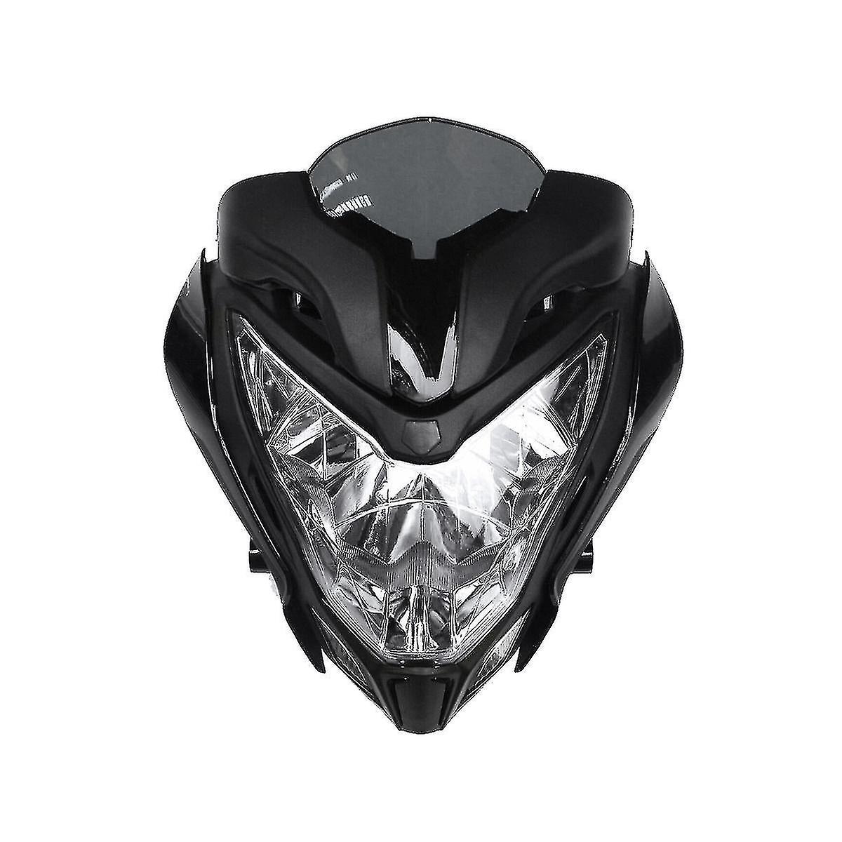 Black Motorcycle Headlight Assembly Motorcycle Headlight Headlight Assembly For 150 200