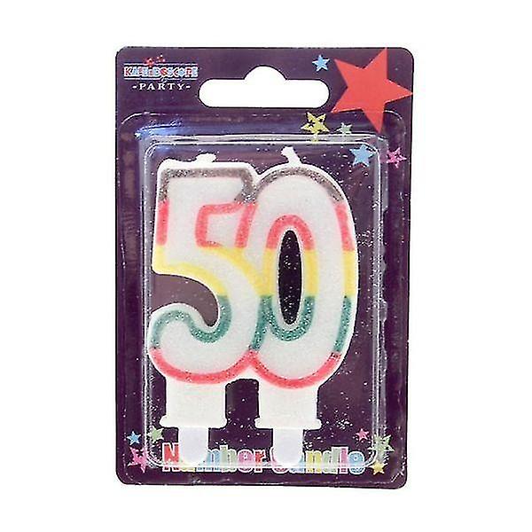 Apac Glitter 50th Birthday Candle