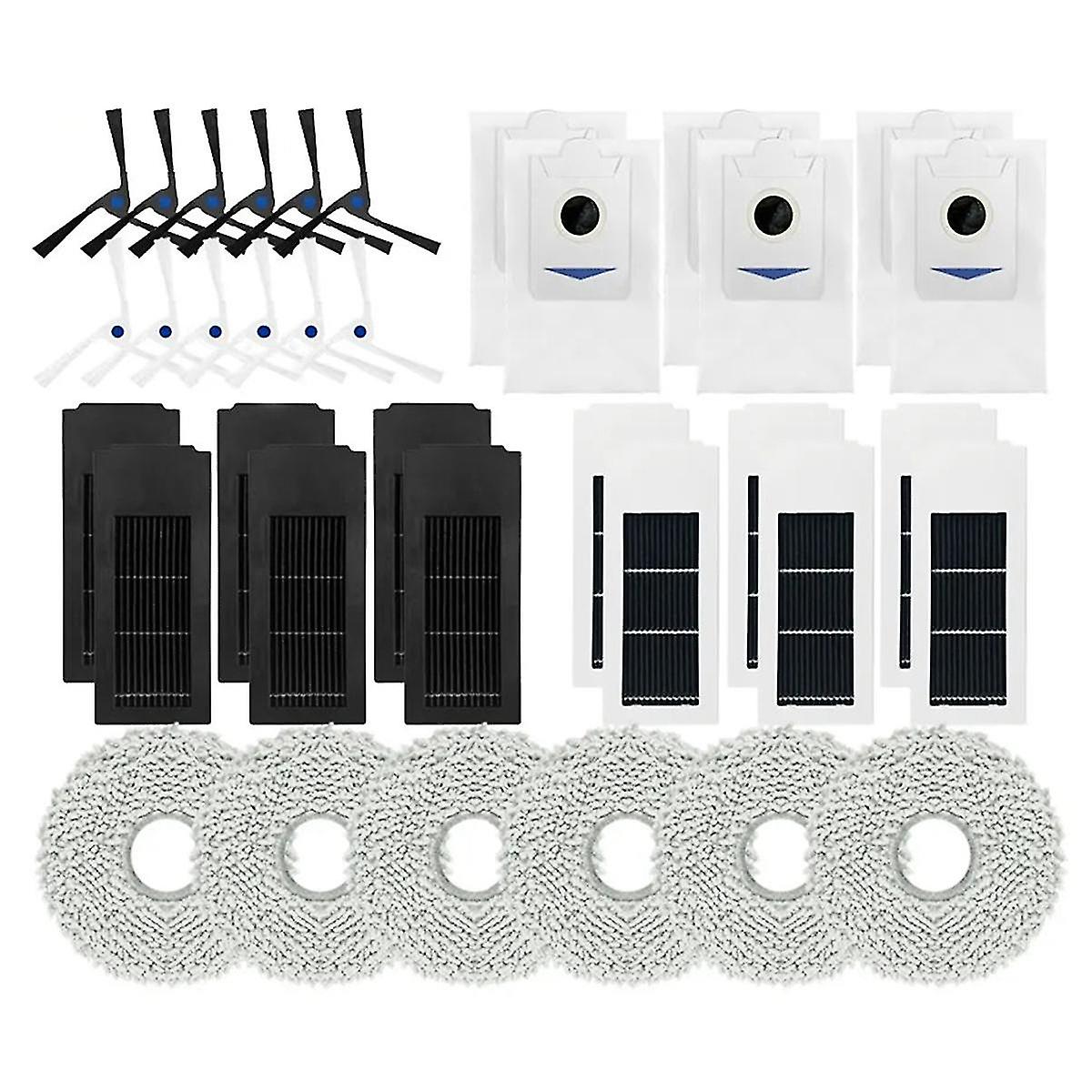 متوافق مع Deebot X2 / X2 Omni / X2 Pro روبوت مكنسة كهربائية فرشاة جانبية Hepa تصفية كيس غبار ممسحة أقمشة AC