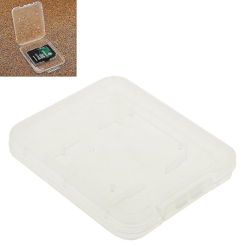 Computer Accessory Sets 100pcs Transparent Plastic Storage Card Box For Secure Digital Memory Card Sd Card