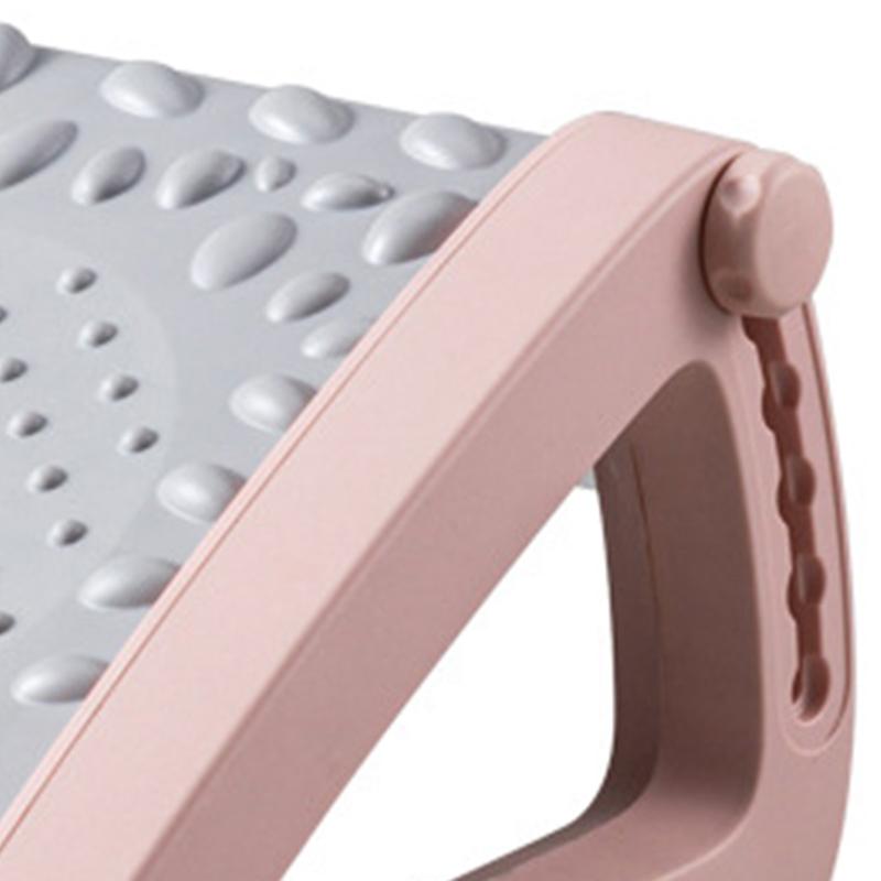 Compact Pink Foot Step Stool Roller 43x33x20cm Plastic Foot Rest