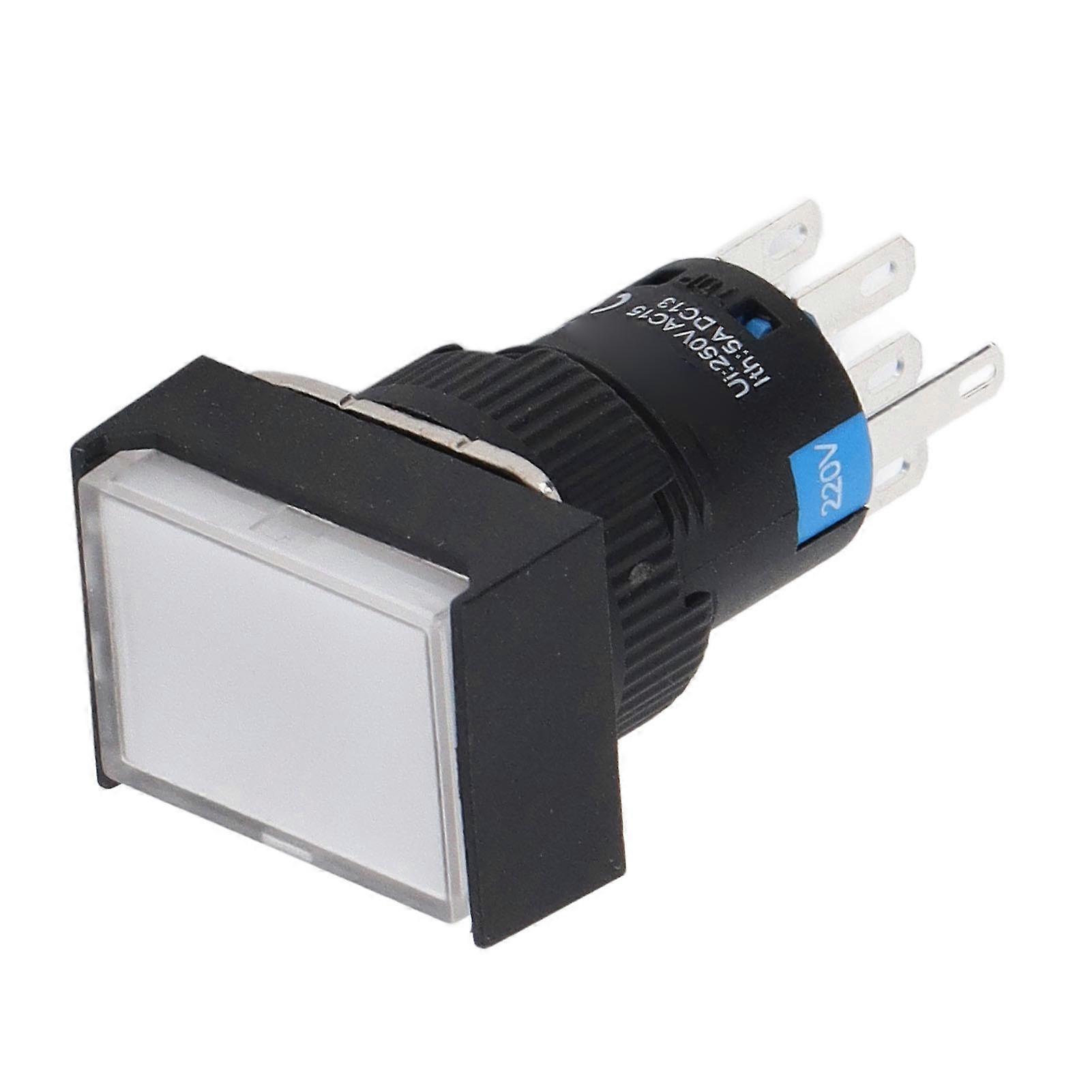 5A 25PCS Micro Self - Locking Push Button Switch with Light for Industrial Device