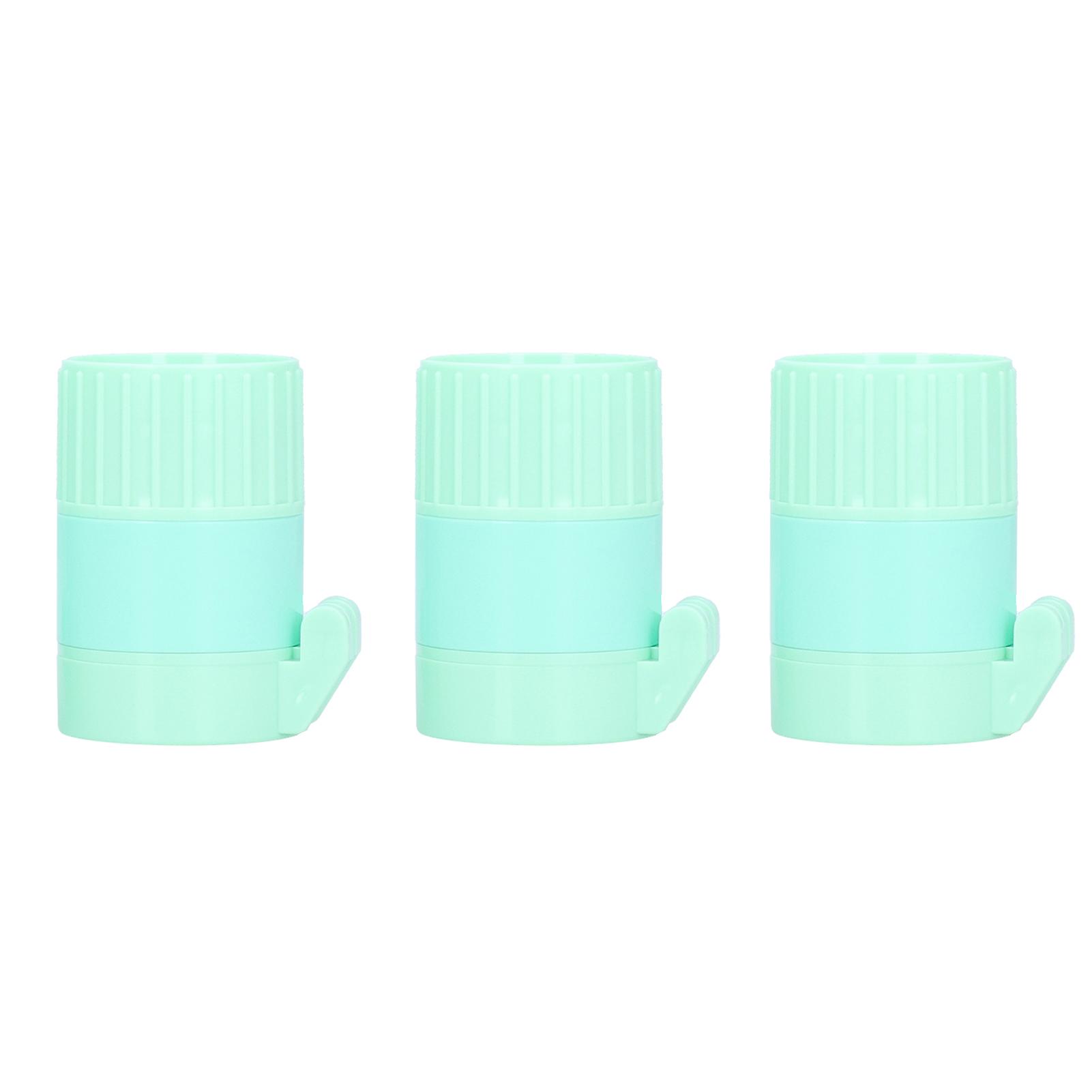 3pcs MultiFunctional Pills Crusher Cutter Tablet Splitter Grinder Storage Box Accessory(Green )