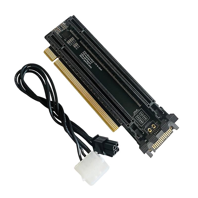 PCIE 4.0 x16 إلى x8x8 بطاقة التوسعة PCIE 4.0 x16 1 إلى 2 Gen4 محول بطاقة