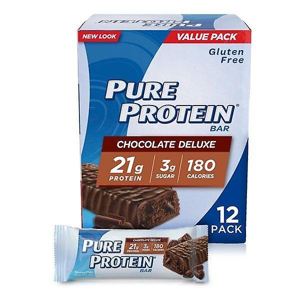 Pure Protein Bars, شوكولاتة فاخرة، 21 جم بروتين، 1.76 أونصة، 12 قيراط