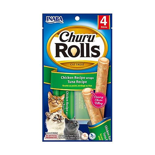 Churu Rolls for Cats Tuna Recipe 4 sticks (Chicken - Tuna - Meat)