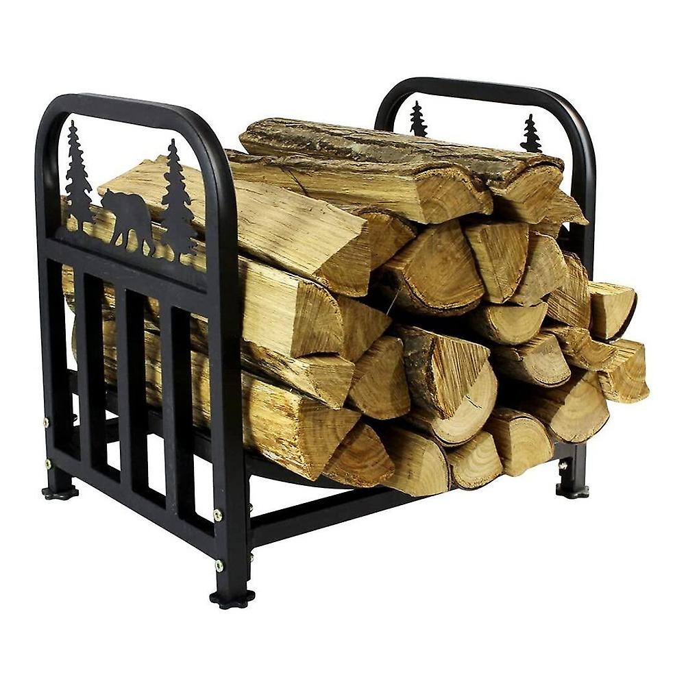 European Style Concise Mini Home Fireplace Firewood Rack Log Storage Rack Shelf Organizer