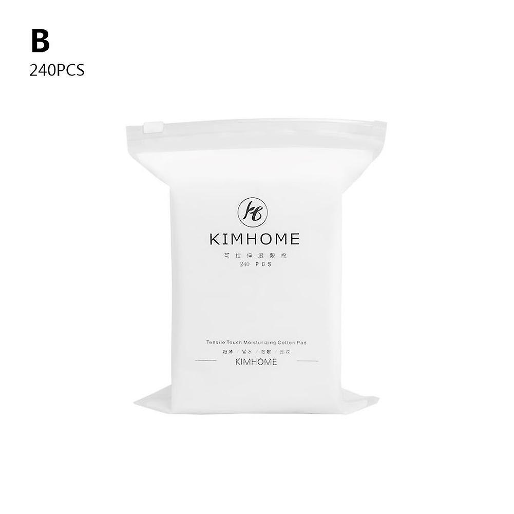 Professional Cotton Rounds 240 Count Bulk White Makeup Remover Pads Soft Reusable Facial Puffs for Daily Skin Care