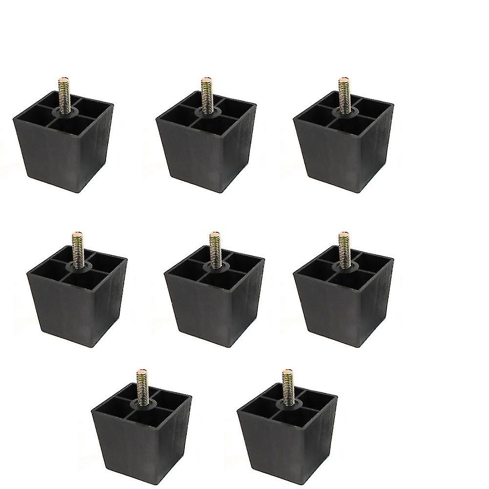 2 "/ 5cm sofa ben plastføtter for møbler Leg Riser Square 8 stykke sett