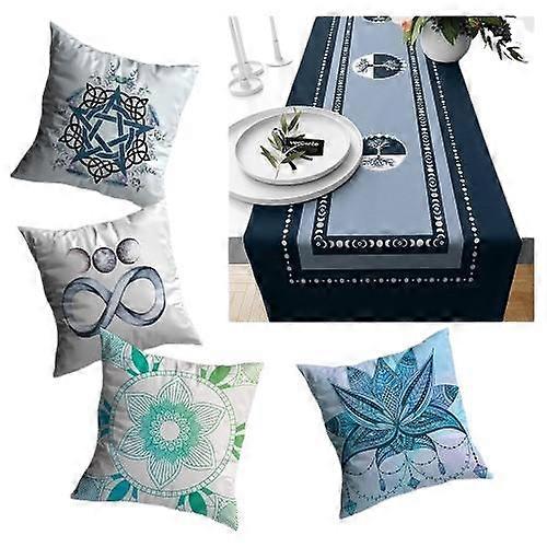 Halloween Samhain Themed Pillow Case with Runner Sets