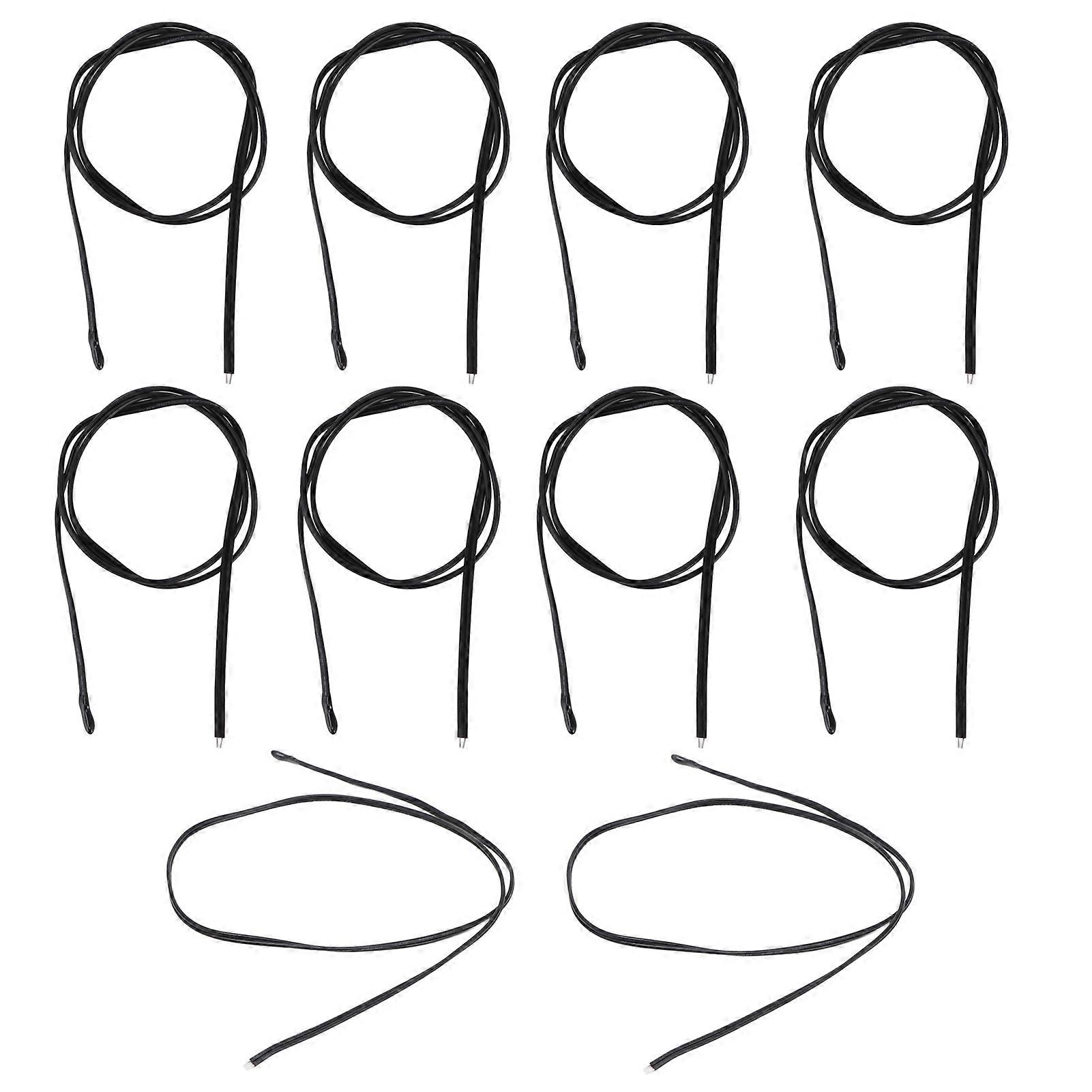 10Pcs NTC Temperature Sensor PVC Epoxy Resin Temp Thermal Thermistor Probe for Automobiles 500mm10K B3950