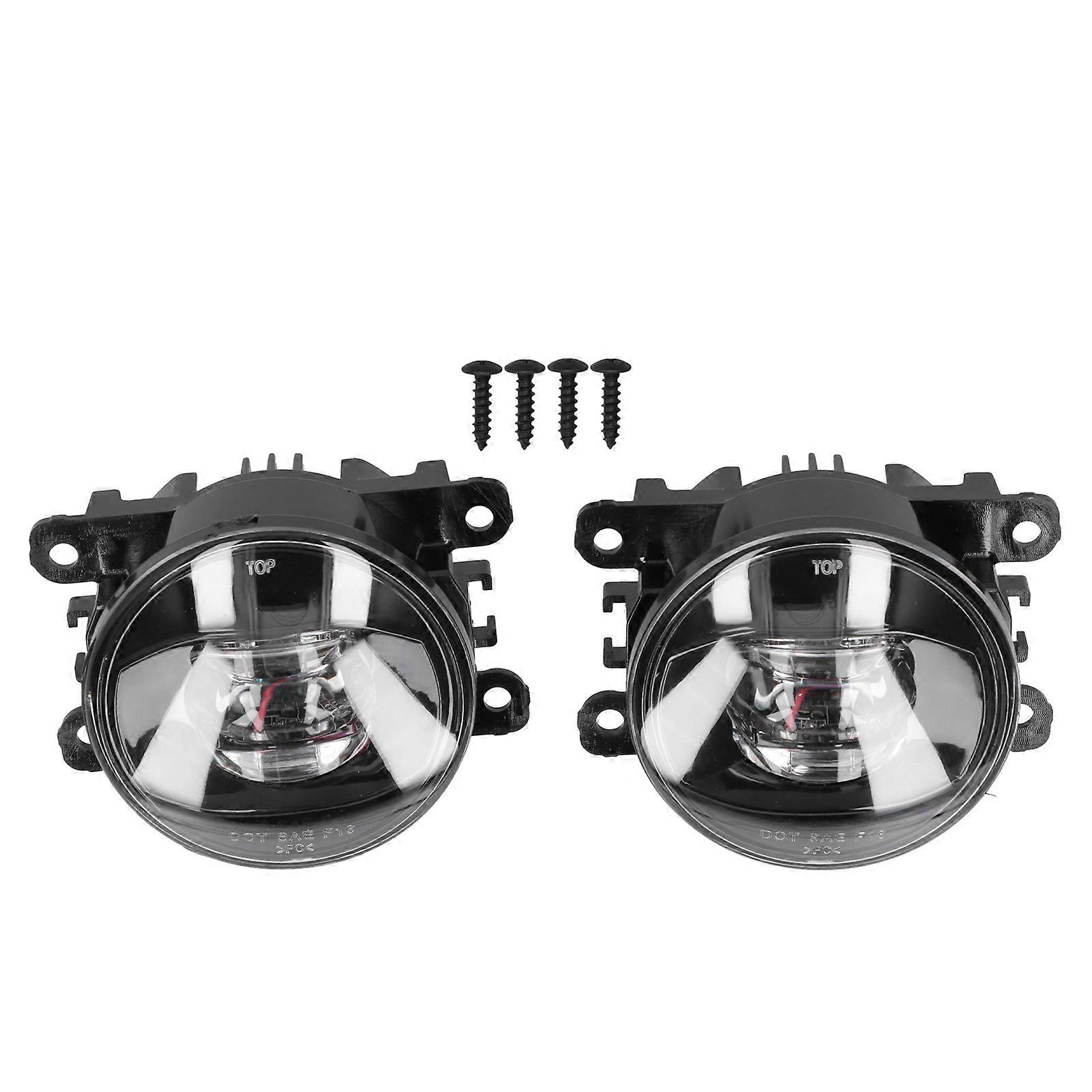 Pair of Car Front Foglight 12V LED Fog Lamp High Brightness EnergySaving Plug and Play Universal E2U111