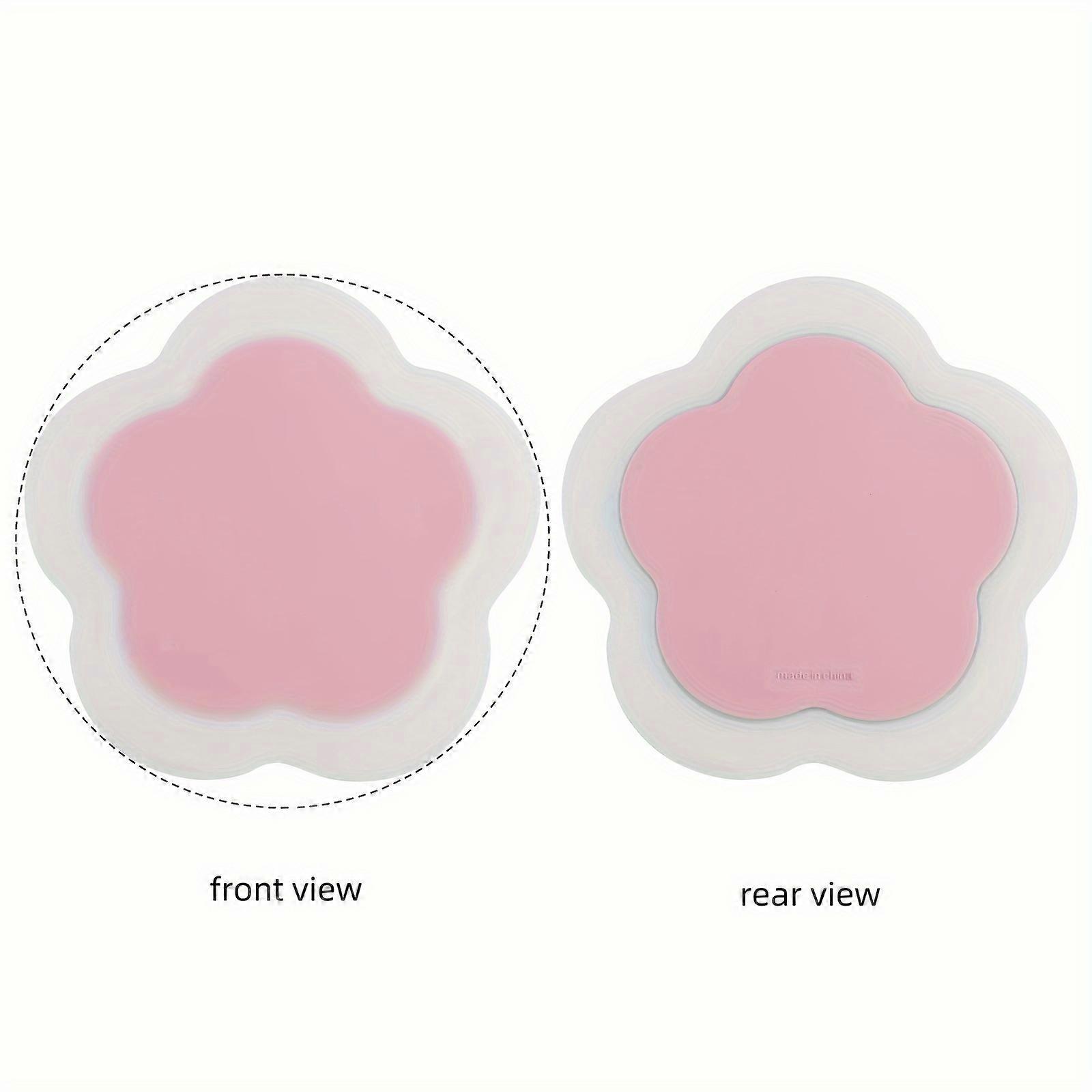 Elegant Jelly Flower Silicone Table Mat - Heat-Resistant, Multi-Use Kitchen Accessory