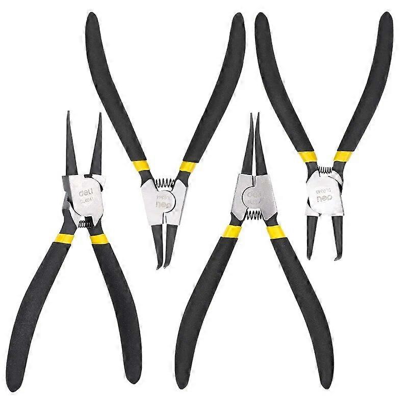 4 stuks 7 inch borgringtang set multifunctionele borgringtang Snap Ring tang Multifunctionele elektricien reparatie handgereedschap