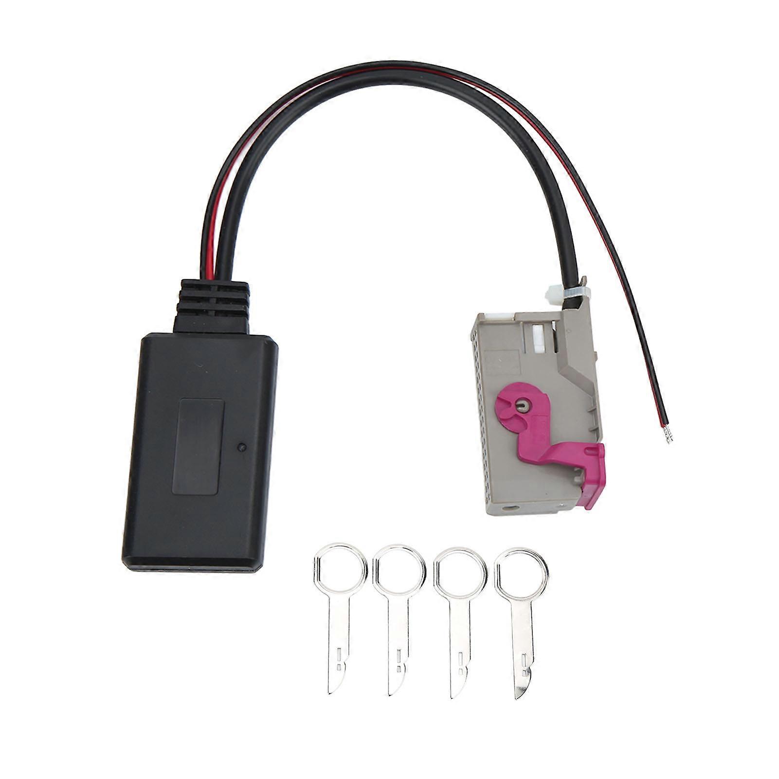 Car Bluetooth5.0 Wireless Module 32pin AUX IN Adapter Replacement for A3 A4 A6 A8 RNS E Navigation