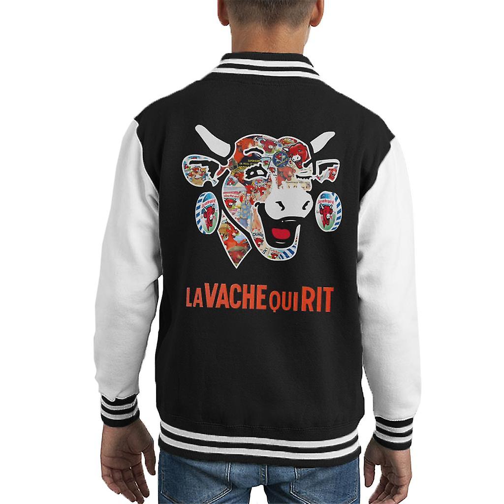 The Laughing Cow Historical Logos Kid's Varsity Jacket