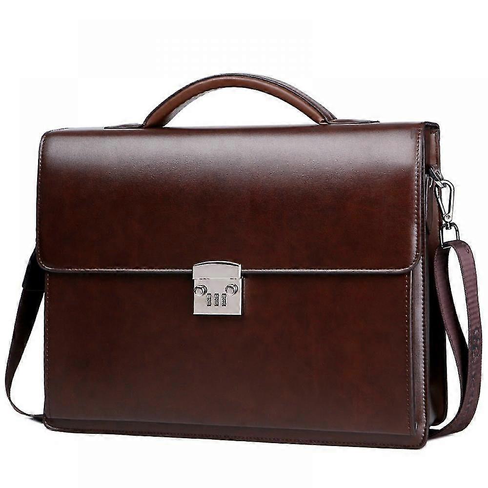 Simple Men's Business Briefcase Password Lock Briefcase Large Capacity Business Briefcase Computer B