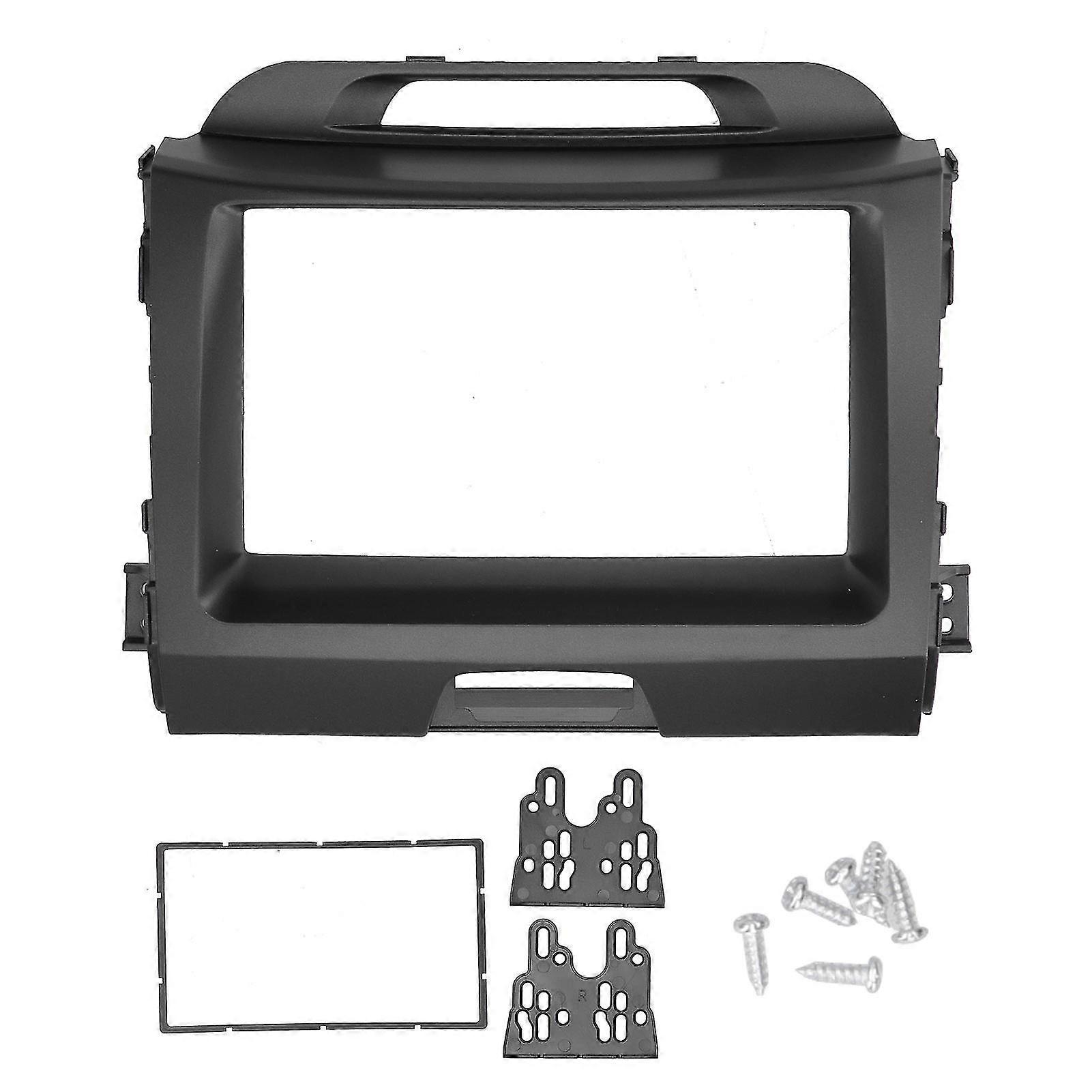 Dash Stereo Radio Fascia 2 Din GPS DVD Player Panel Frame Fit Compatible KIA Sportage 20102016